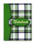 Блокнот Notebook STAFF, А6, 110*147мм, "Шотландка зеленая", тв. лам. обложка, 80л., 120953 120953