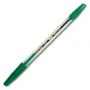 Ручка шариковая CORVINA , корпус прозрачный, зелёная 140303