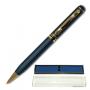 Ручка шариковая BRAUBERG бизнес-класса, корпус синий, золот. детали, 140698, синяя 140698