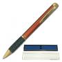 Ручка шариковая BRAUBERG бизнес-класса, корпус красный, золот. детали, резин. накладка, 140724, синяя 140724
