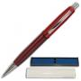 Ручка шариковая BRAUBERG бизнес-класса, корпус красн., хром. детали, 140762, синяя 140762