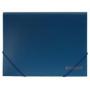 Папка на резинках BRAUBERG, непрозрачный пластик, А4, синяя 221623