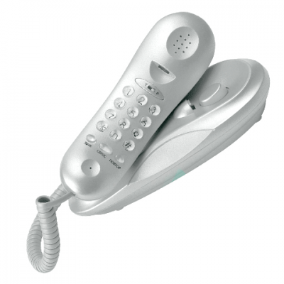 Телефон-трубка TEXET ТХ-222, серебро, повт.ном, отключ. микрофона, тон/имп реж, возмож настен. установки 260326