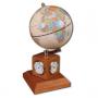 Глобус на подставке с часами, термометром и гигрометром GALANT (цвет- вишн. дер) 231179 231179