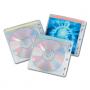 Конверт для CD/DVD BRAUBERG на 2CD/DVD, комплект 40шт, упак. с европодвесом, 510196 510196