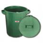 Контейнер для мусора 90л, зеленый (в 64*диам. 61 см), с крышкой, Rubbermaid, 02974 600221