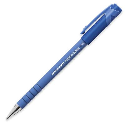 Ручка шариковая автоматическая &quot;Paper Mate&quot; Flexgrip Ultra, с резиновым корпусом, синяя (15192)