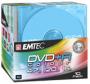 Диски Emtec DVD+R Color 4,7GB / 16x / slimcase / цветные (23534)